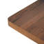 Table de salle à manger rectangulaire de 63 po en bois massif et finition noyer pour un look sophistiqué, compact, facile à entretenir-976519902