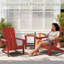 Ensemble de chaises pliantes pour 2 personnes Adirondack avec table d'appoint-1487420067
