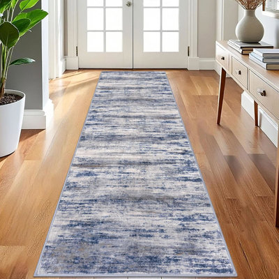 Machine Washable Runner Rug for Hallways 3x8 Non-Slip Soft Kitchen Runner Rugs with Rubber Backing for Entryway Bedroom