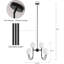 60.08" - Glass - Black - Chandelier