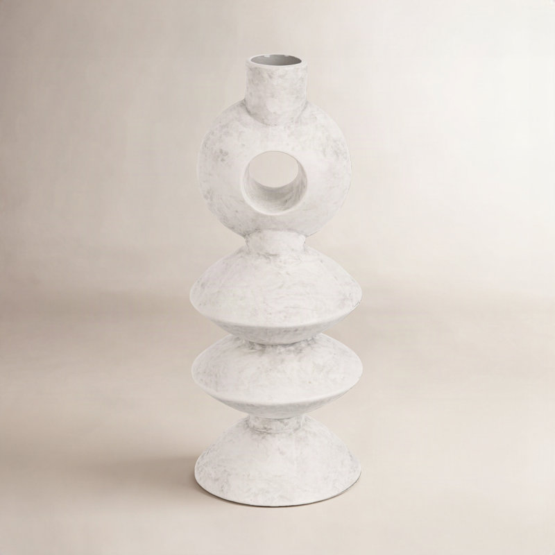 Fitzpatrick Table Vase 1, Light Gray