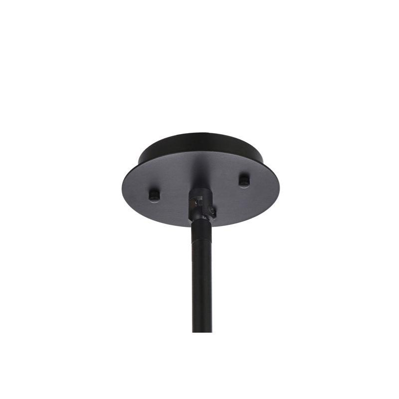 Marlow 6 - Light Unique/Statement Pendant, Black, 57.5" H x 25" W x 25" D