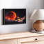 "Art mural lune rouge sang"-341291785