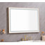 Miroir mural de salle de bain 48 * 36 à DEL avec lumière élevée et antibuée séparément