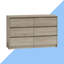 Barker Ridge 6 Drawer Double Dresser-20454253-27108514