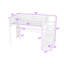 Lit mezzanine en métal avec bureau intégré, escalier de rangement, lumières DEL et ports USB-1003709032-1003709031