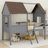 Emera Low Loft House Bed With Guardrails-1659283530