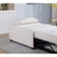 Fauteuil-lit moderne blanc avec tissu et coussin inclus