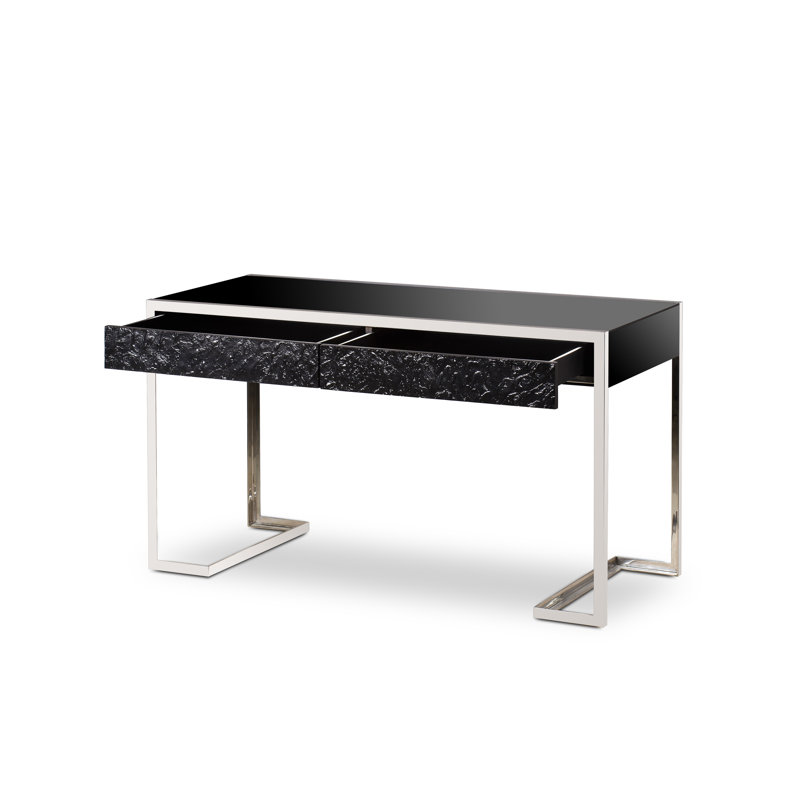 Andrew Martin Glass Writing Desk