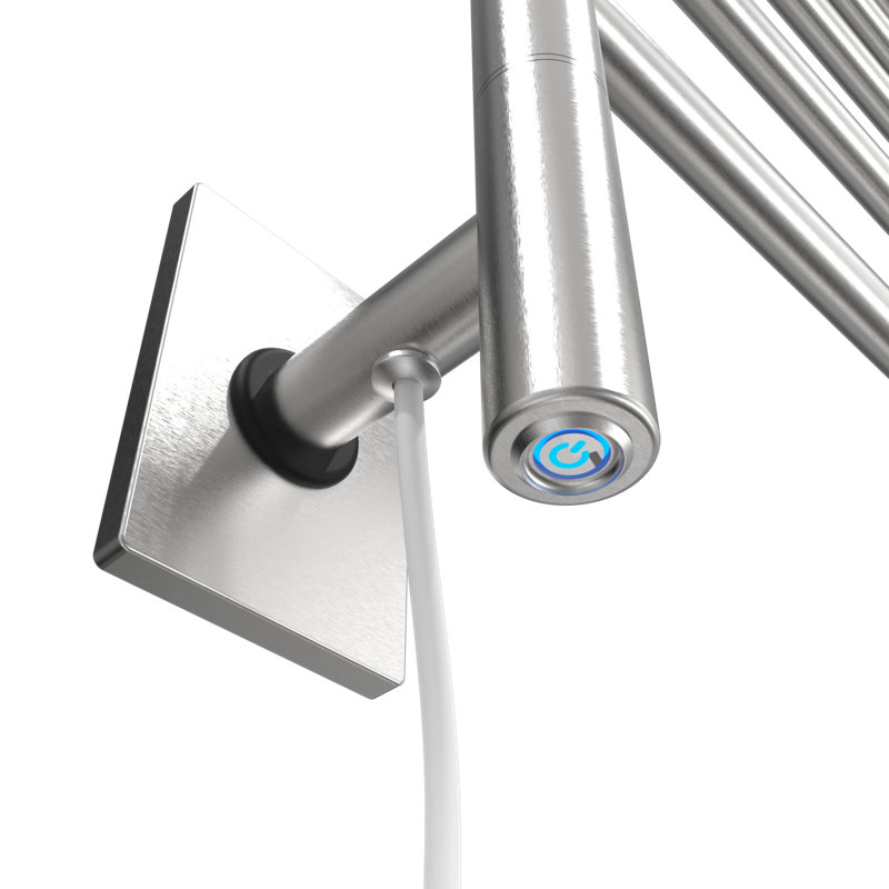 Chauffe-serviettes à brancher ou câblé SB5, Acier inoxydable brossé