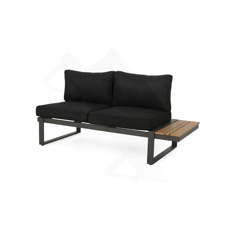SIÈGE STERLING LEFT, Face à la gauche, Coussin noir / structure noire