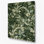 Abstract Florals 52 Green Metal Wall Art