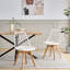 Dining Chairs - Nordic Style Dining Chair - Mesh Backrest - Solid Wood Legs-342771804-367318917