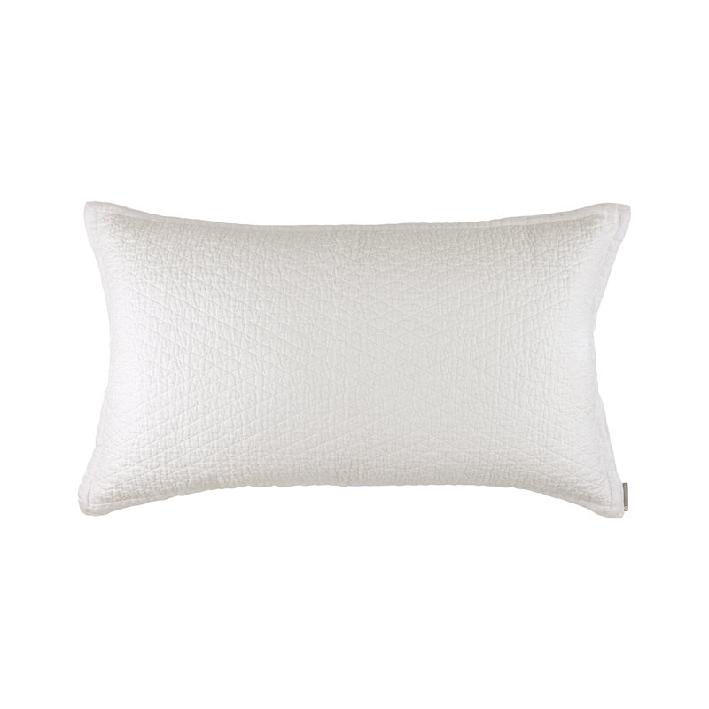 Dawn Luxe Pillow Cover & Insert, King, White