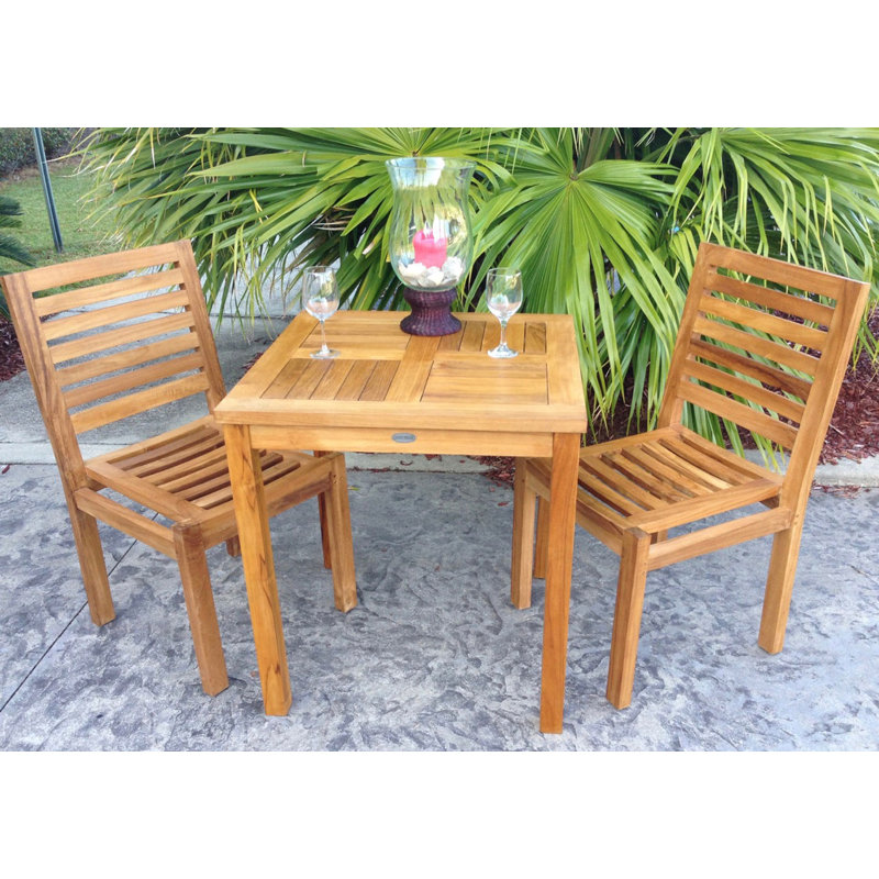 Kasandra Outdoor Teak Dining Side Chair
