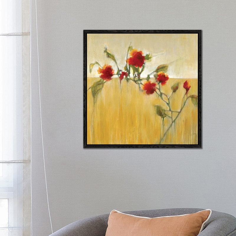 Hibiscus Blooms by Terri Burris - Gallery-Wrapped Canvas Giclée on Canvas, 66.04 cm H x 66.04 cm W, Black Framed