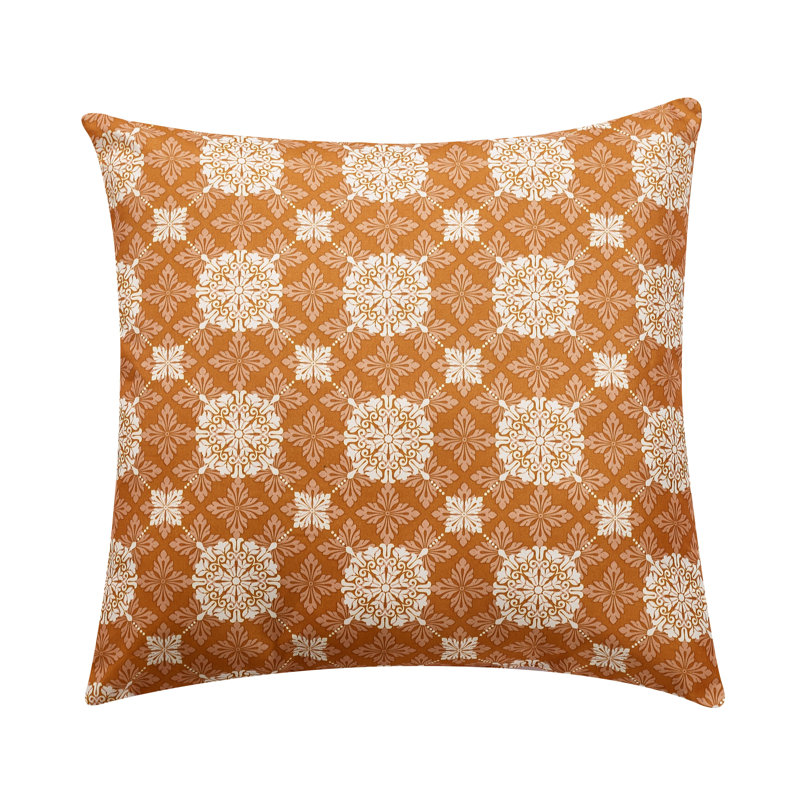 Buntingford Geometric Outdoor Throw Pillow, Yellow