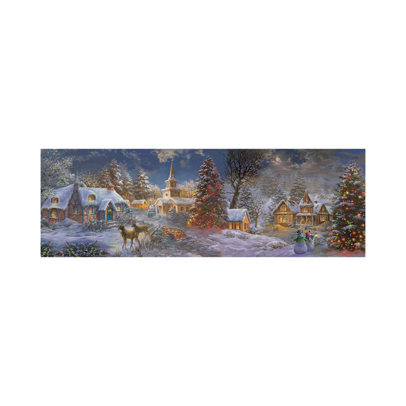 «Stillness Of Christmas», estampe numérique sur toile tendue avec châssis, H 24 po x l 72 po