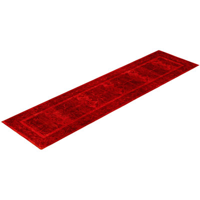 Huckstep One-of-a-Kind 2' 6" X 9' 8" Runner Wool Area Rug Red