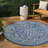 Leonora Bohemian Textured Weave Floral Navy/Gray Indoor/Outdoor Rug-824125838