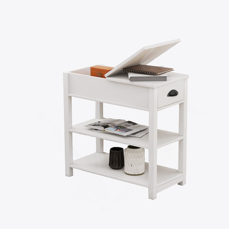 Table étroite avec tiroirs et cloison inférieure