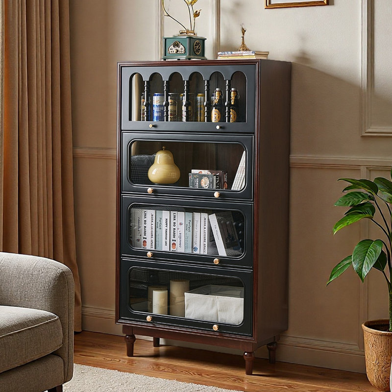 Bibliothèque style américain, (4 tablettes) H 59,84 po x l 31,89 po x P 13,78 po
