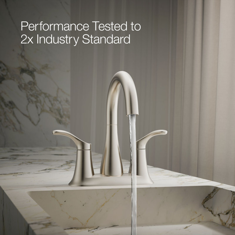 Simplice Centerset Bathroom Sink Faucet, 1.2 Gpm, Chrome