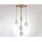 Ziza 5 - Light Steel Dimmable Tiered Chandelier