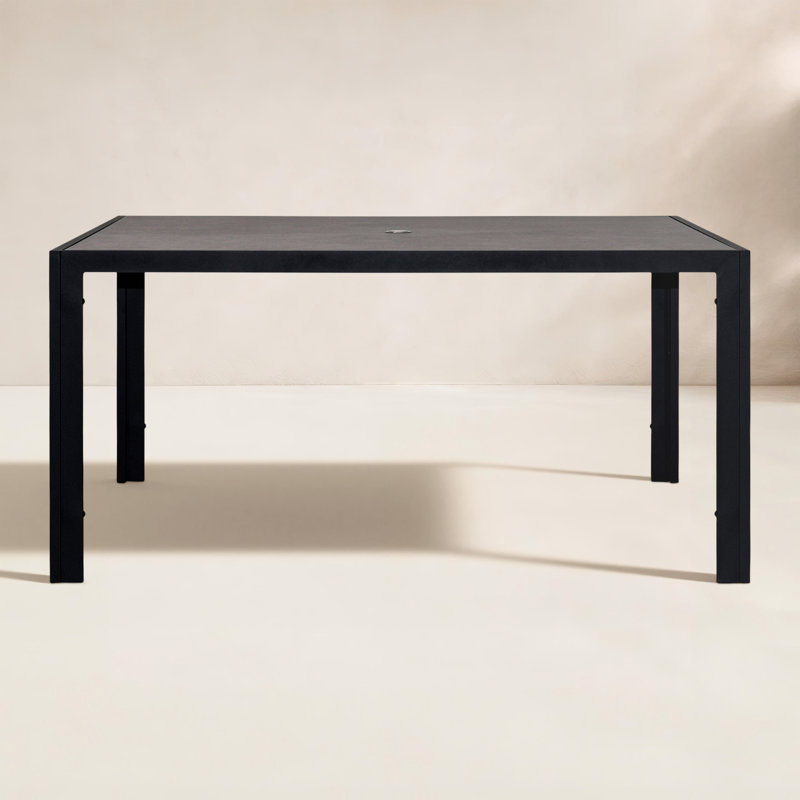 Table de salle à manger Parise, H 29,5 po x L 61 po x P 61 po, Ardoise