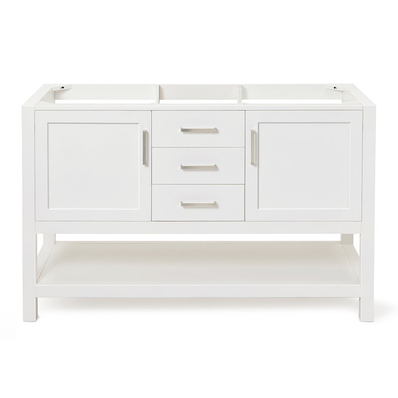 Bayhill 54'' W Single Bathroom Vanity Base, White