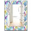 Cactus de fleurs avec miroir mural tropical-40098360