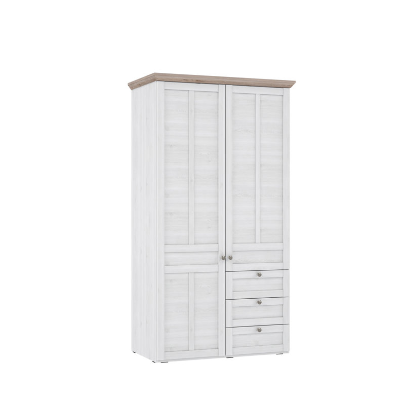 Tooele 2 Door Manufactured Wood Wardrobe