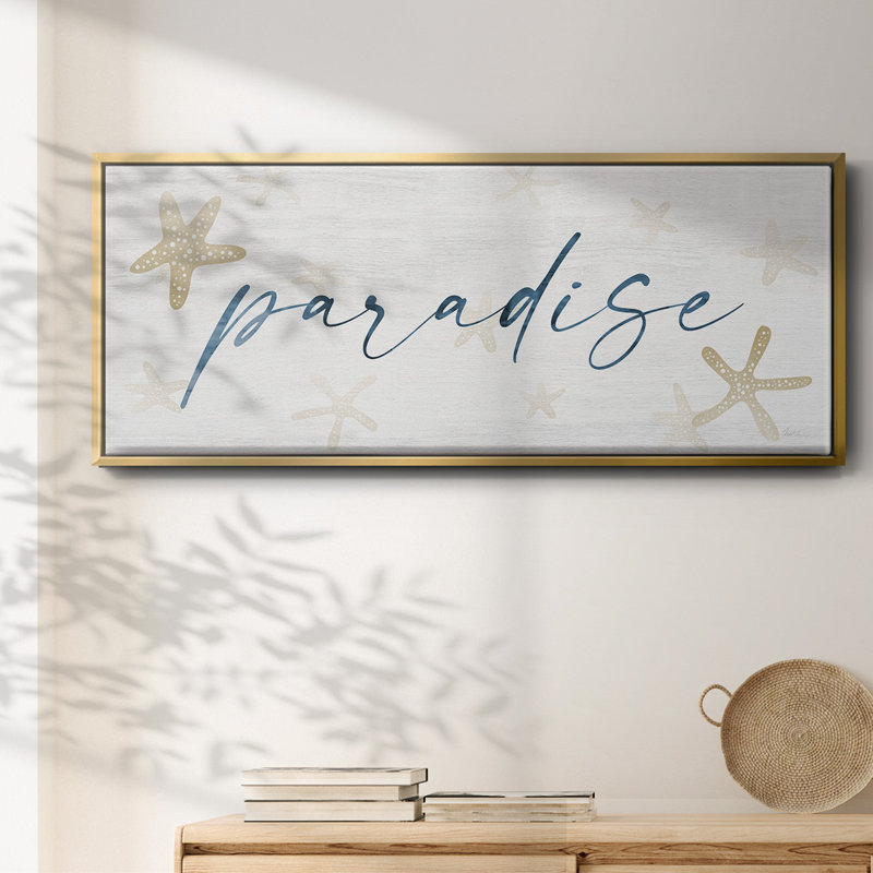 Paradise- Framed Canvas, 24" H x 60" W