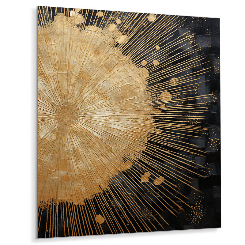 - Reproduction d'art mural en métal Fireworks, H 32 po x l 24 po x P 1 po