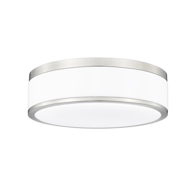 Plafonnier encastré 1 lumière Cispus, H 3,5 po x l 12 po x P 12 po, Noir mat