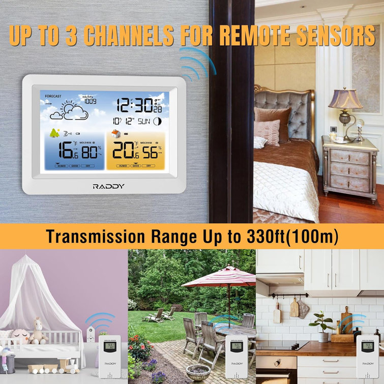 Raddy 6.9'' Wireless Outdoor Thermometer