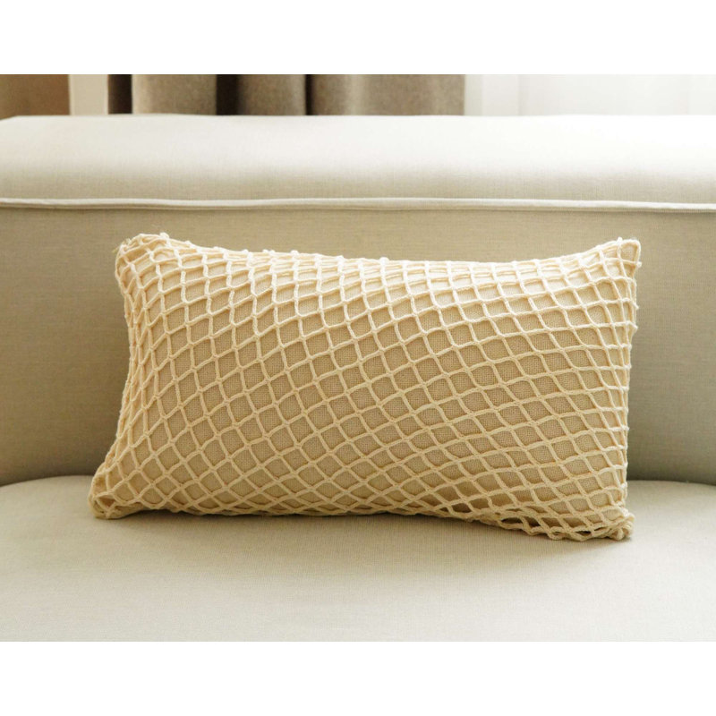 Elegant 100% Cotton Cushion Cover, Beige Color, 11.8 x 19.7 inches | Machine Washable, Hand-Wash Program Recommended | Perfect for Sofa, Chair, & Home Decor, Soft & Durable Fabric for Comfort