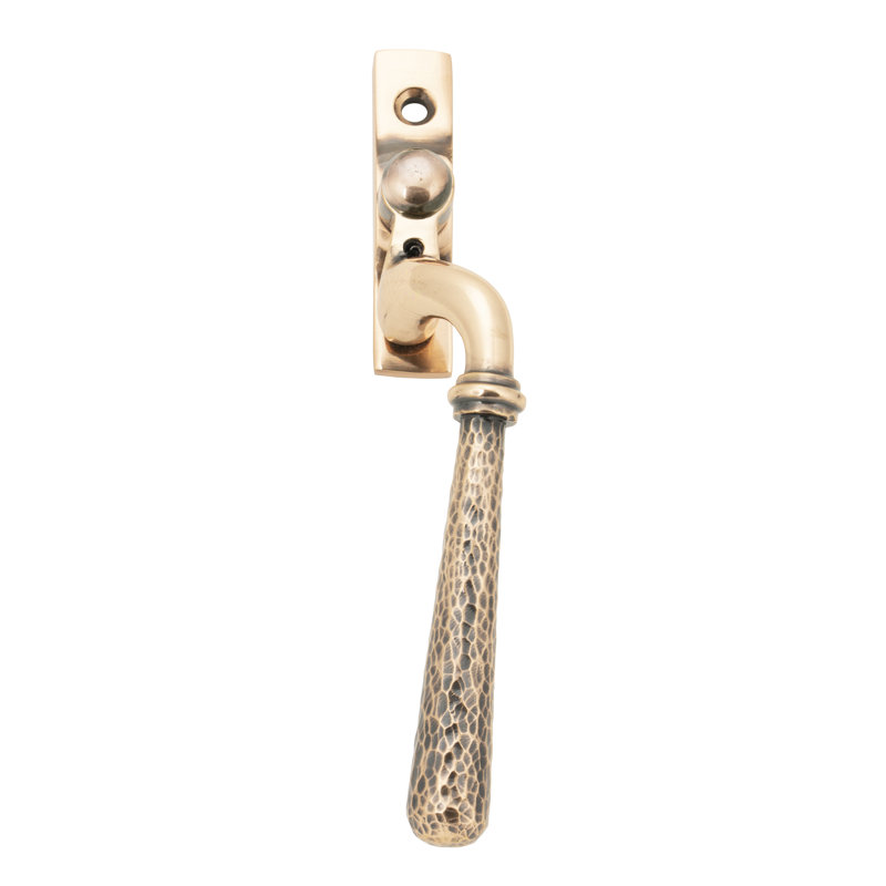 Hammered Newbury Espag Door Accessory, Polished Bronze