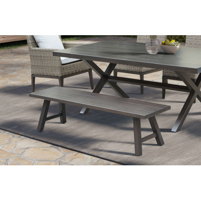 Lovato Powder Coated Aluminium Outdoor Bench