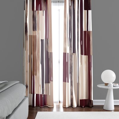 Ehlaam Semi Sheer Curtain Pair