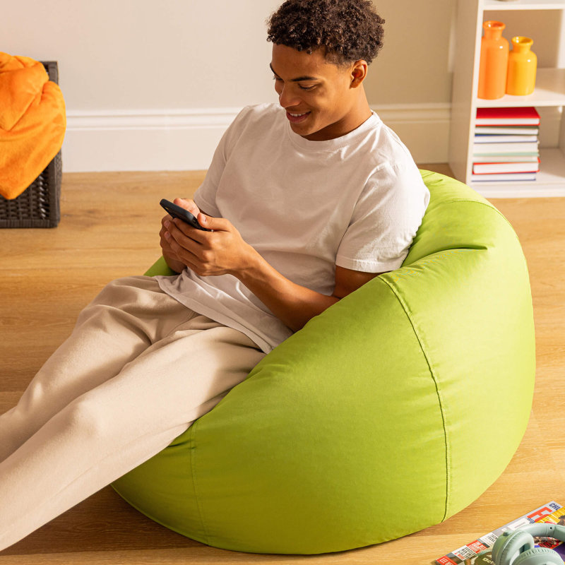 icon Adult Classic Beanbag Outdoor Waterproof Bean bags Ready Filled - Black, 2 Pack, Green