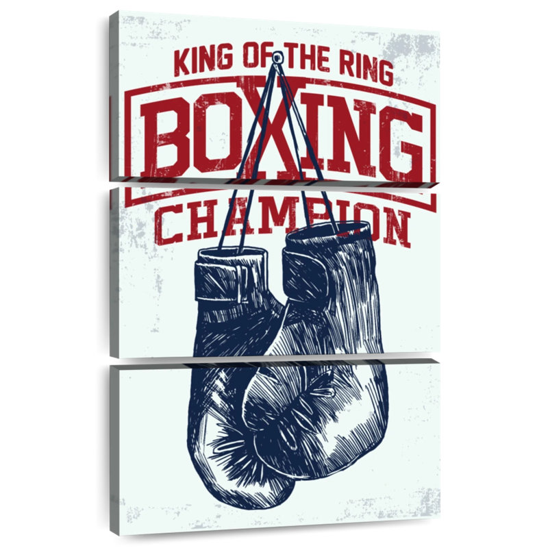 Boxe Champ Typographie, H 38 po x l 24 po