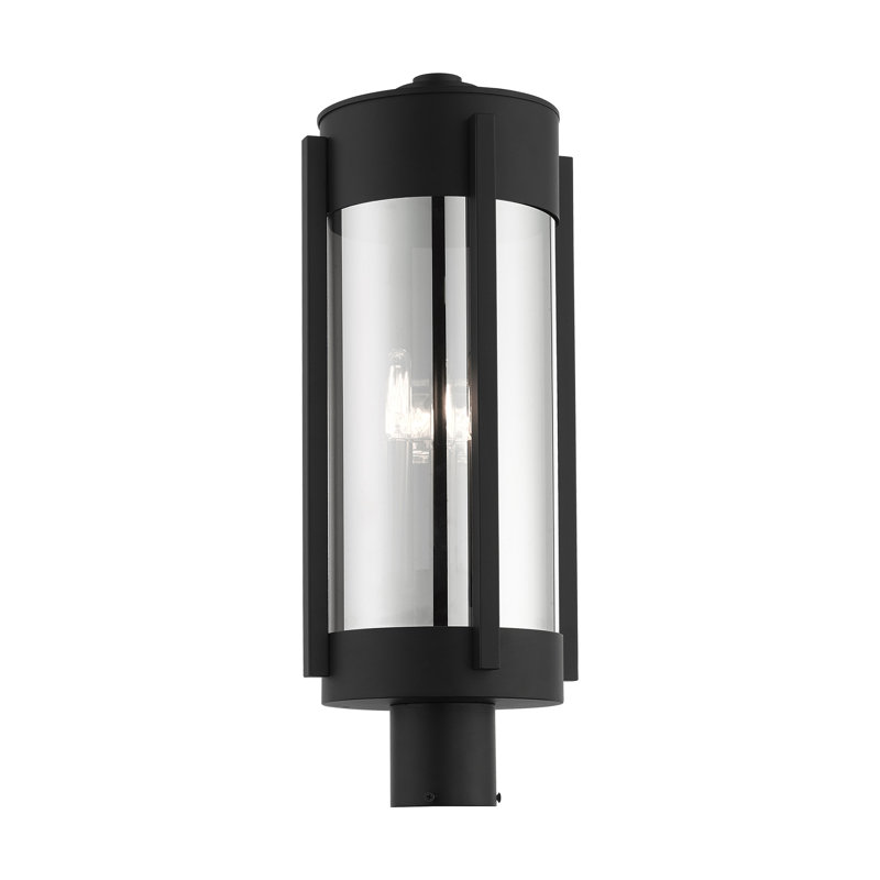 Adia Mirrored Lantern Head, Black