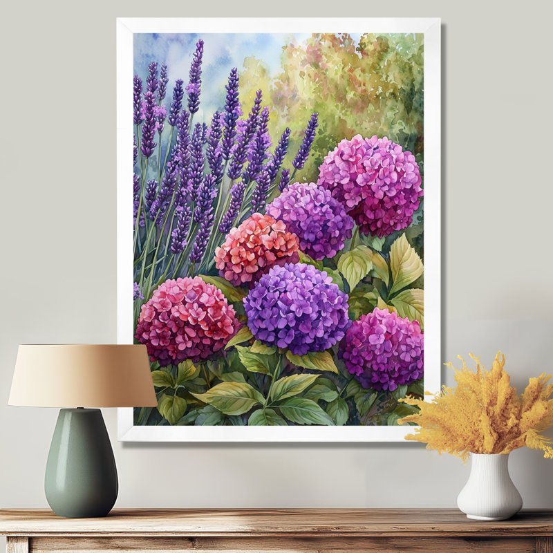 Bowman - Floral Canvas Wall Art, H 32 po x l 16 po, Picture Framed, Blanc