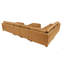 Canapé modulaire en cuir à large assise modulaire