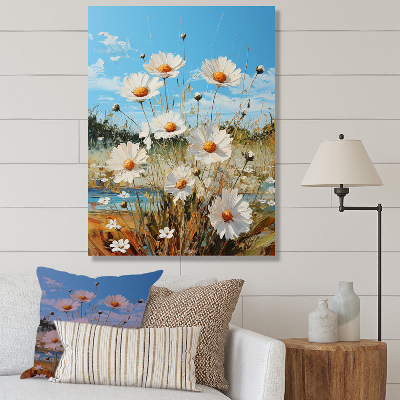 Daisy Dreamscape Flowers Field I, Toile tendue, H 20 po x l 12 po x P 1 po