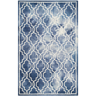 Deschamps Hand Tufted Wool Geometric Rug