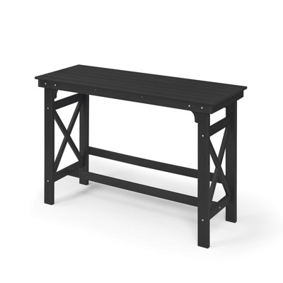 Table de bar d'extérieur en PEHD, tables de patio rectangulaires de 41 po, table de hauteur de comptoir d'extérieur Adirondack, tables de pub d'extérieur en PEHD pour l'extérieur, balcon, terrasse, bord de piscine