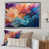 Impression argent sur toile encadrée