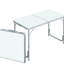 Table pliante 47 po pour camping - Hauteur réglable, légère, portable, maison, garage, espaces de pique-nique, pique-nique léger et robuste, tâches intérieures